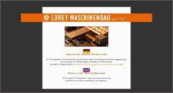 Desktop Screenshot of lorey-maschinenbau.de